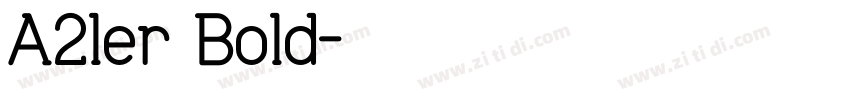 A1ler Bold字体转换